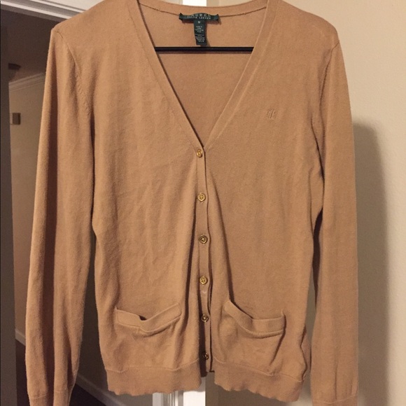 Ralph Lauren Sweaters - Tan Ralph Lauren Cardigan